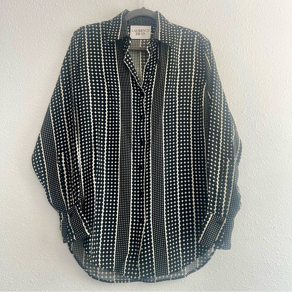 Laurence Bras Button Down Shirt Blouse Size 38 - Picture 4 of 12
